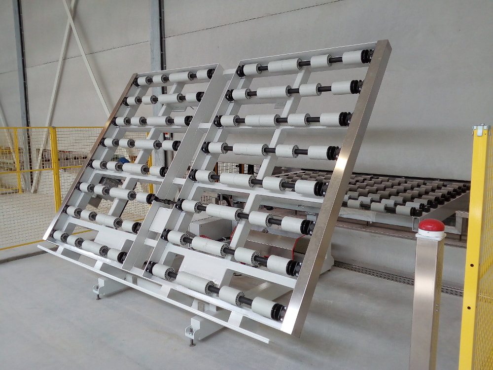 Tilting table for marble slabs, granite and agglomerated stone