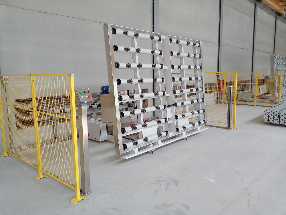 Tilting table for marble slabs, granite and agglomerated stone