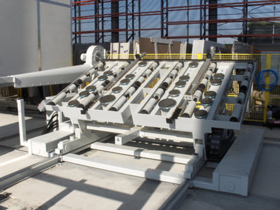 Automatic loader for marble slabs, granite and engineered stone